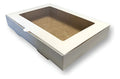 Caja para 12 alfajores con visor blanca | Pack 10 unidades | KraftColors Chile