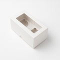 Caja para con Visor 2 Cupcakes | 17x9x8 cm | Pack 10 | Kraftcolors