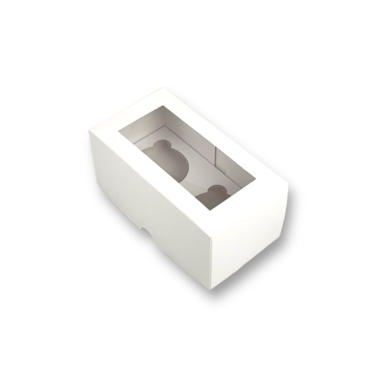 Caja para con Visor 2 Cupcakes | 17x9x8 cm | Pack 10 | Kraftcolors