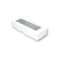 Caja para 3 Donas - Dulces con Visor | 29x10,5x5 cm | Pack 10 | Kraftcolors