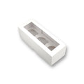 Caja para con Visor Cuadrado 3 Cupcakes | 24x9x8 cm | Pack 10 | Kraftcolors
