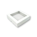Caja para 4 Donas - Dulces con Visor | 21x21x5 cm | Pack 10 | Kraftcolors