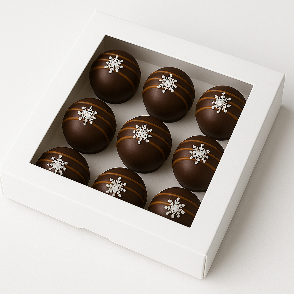 Caja para Para 4 Alfajores | 14x14x3 cm | Pack 10 | Kraftcolors