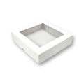 Caja para 9 Donas - Dulces con Visor | 29x29x5 cm | Pack 10 | Kraftcolors