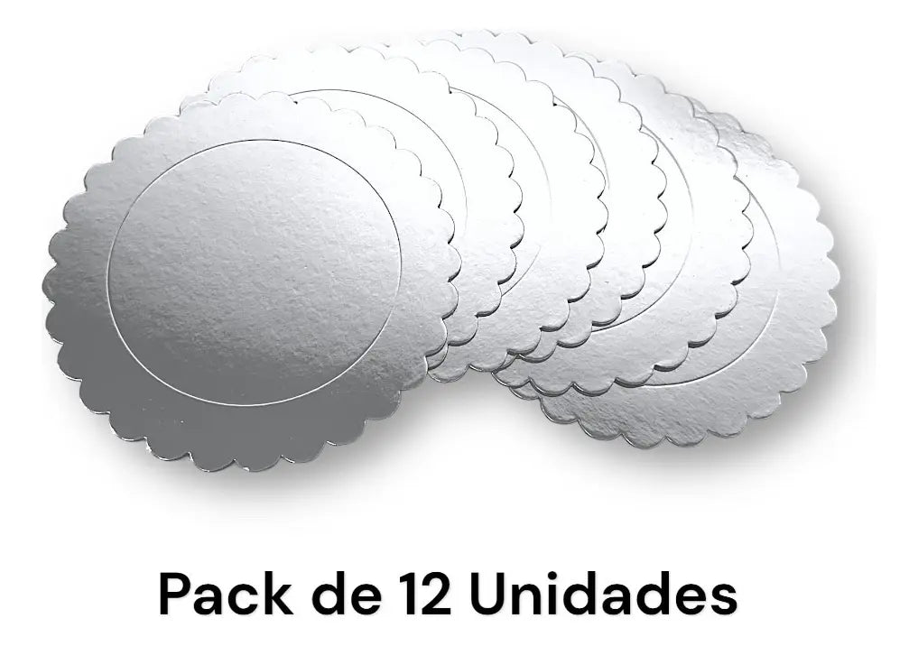Bases De Encaje 20Cm Plateada De 2mm Grosor | Pack 12 | Kraftcolors