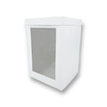 Caja con Visor para Torta Alta Chica | 20.5x20x30 cm | Pack 5 | Kraftcolors