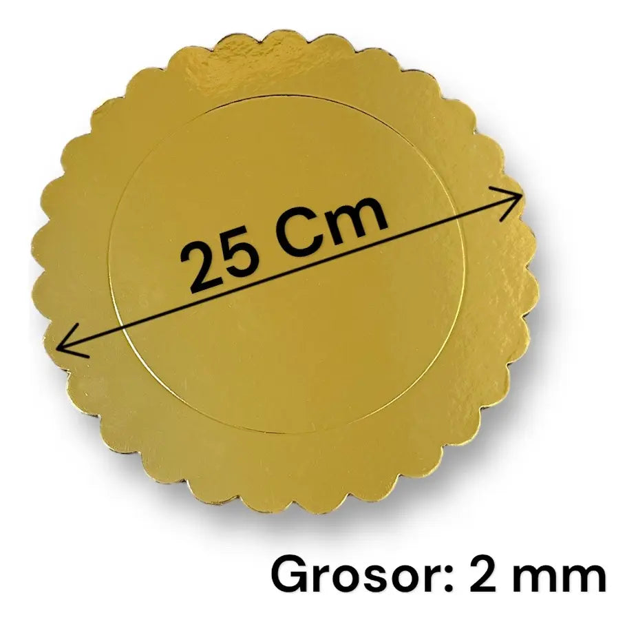 Bases De Encaje 25Cm Dorada De 2mm Grosor | Pack 12 | Kraftcolors