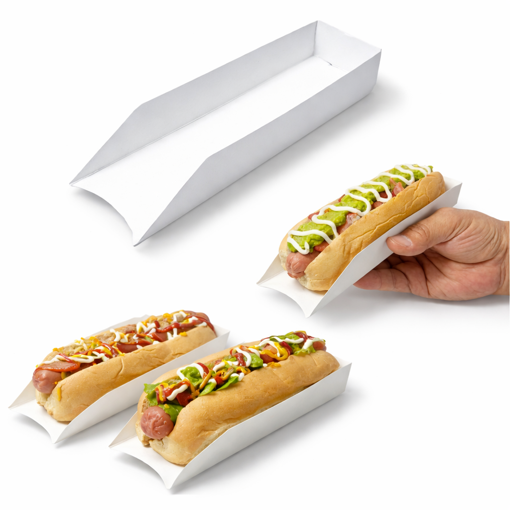 Canoa Bandeja Porta Completo Hot Dog Practico | 21x5.5x3.2 cm | Kraftcolors