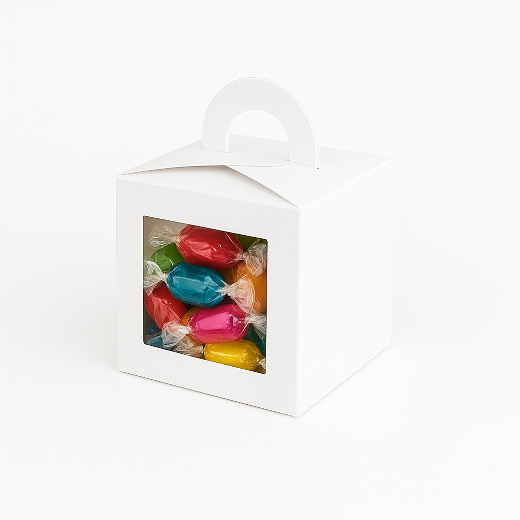 Caja para 1 Cupcake Blanco Con Separador | 9.6x9.6x9.6 cm | Pack 10 | Kraftcolors