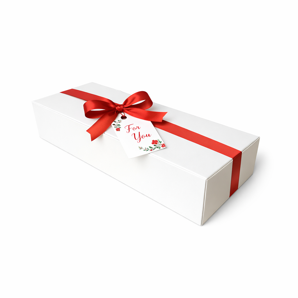 Caja para 3 Alfajores Reversible Blanca/Reverso Café 19x7x4 cm| Pack 10 | Kraftcolors
