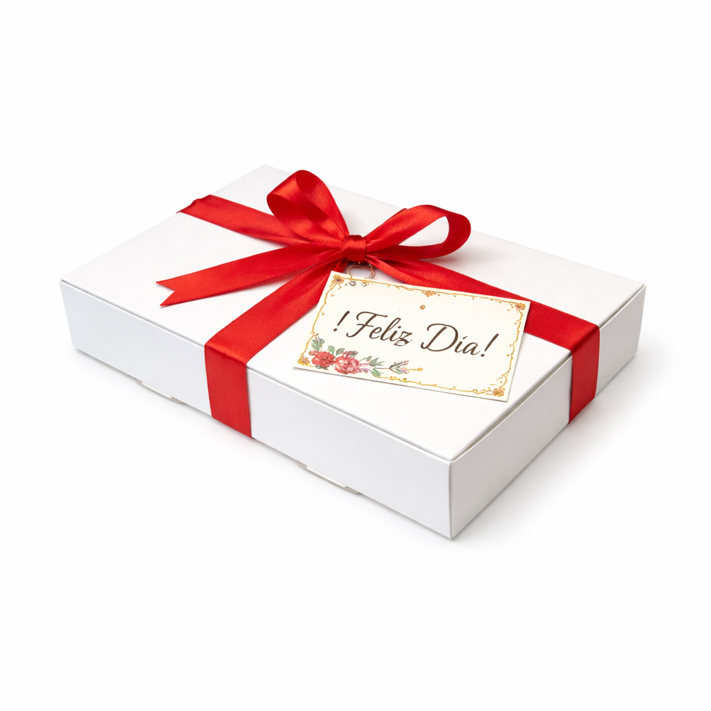 Caja para 12 Alfajores Reversible Blanca/Reverso Café 26x19x4 cm | Pack 10 | Kraftcolors