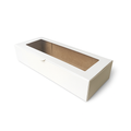 Caja para 3 Alfajores |19x7x4 cm Blanca | Pack 10 | Kraftcolors
