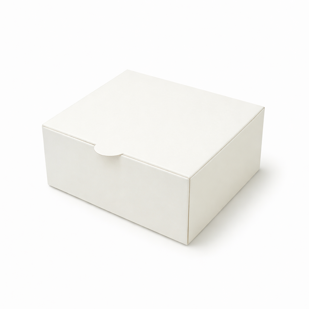 Caja para 1 Dona Reversible Blanca/Reverso Café 9.5x9.5x4 cm | Pack 10 | Kraftcolors