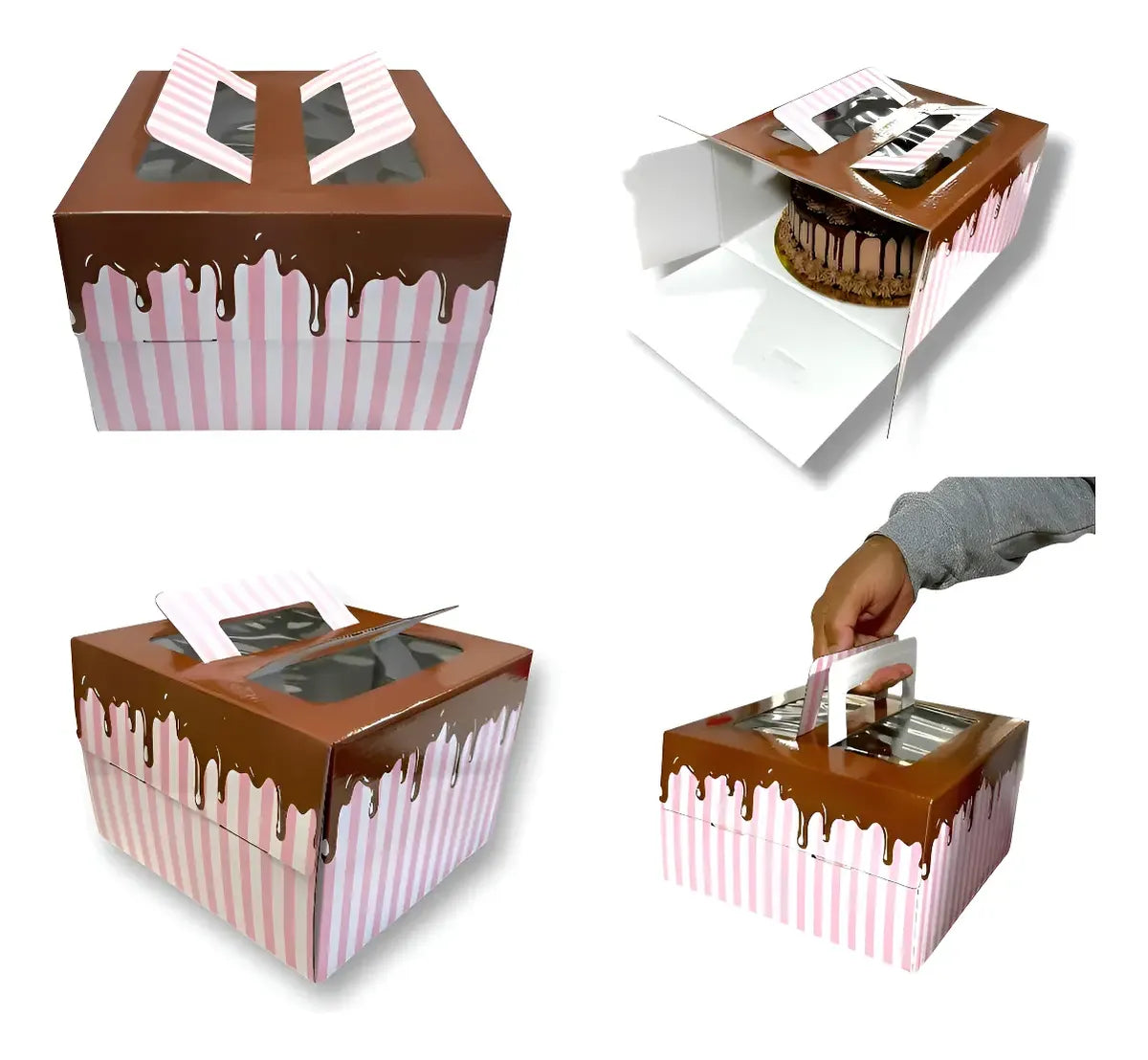 Caja para Microcorrugadas Diseño | 21x21x15 cm | Pack 05 | Kraftcolors