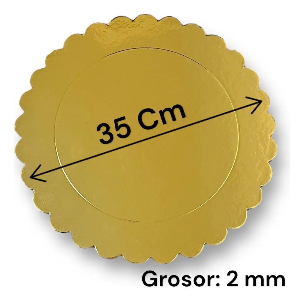 Bases De Encaje 35Cm Dorada De 2mm Grosor | Pack 12 | Kraftcolors