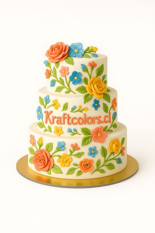Base O Bandeja de Carton Para Torta Redonda De 35Cm Dorada De 3mm Grosor | Kraftcolors