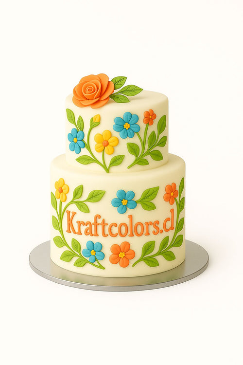 Base O Bandeja de Carton Para Torta Redonda De 35Cm Plateada De 3mm Grosor | Kraftcolors