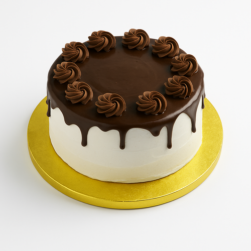 Bandeja o Base para Torta Redonda De Plumavit De 30Cm Dorada De 12mm Grosor | Kraftcolors