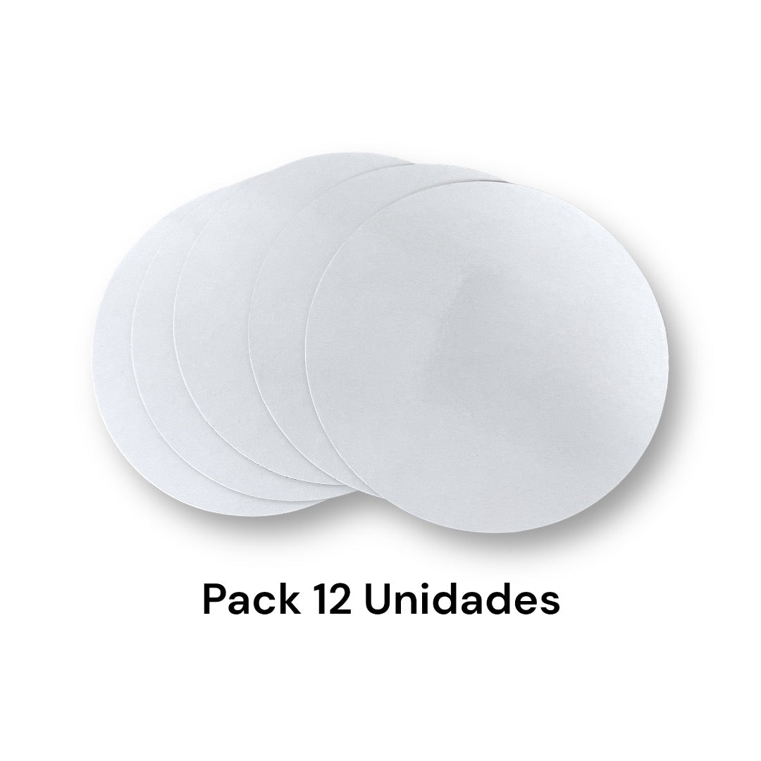 Base o Bandeja Para Torta De 20Cm Blanca De 2mm Grosor | Kraftcolors