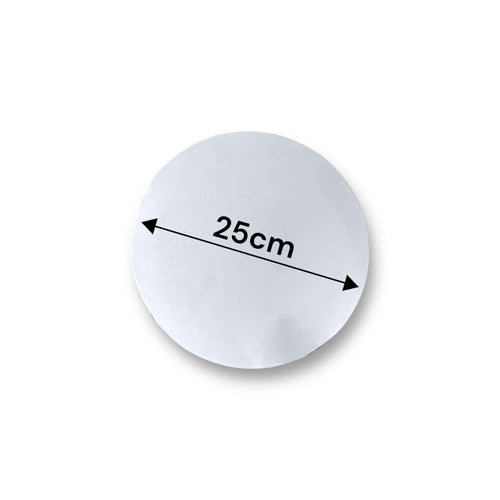 Base o Bandeja Para Torta De 25Cm Blanca De 2mm Grosor | Kraftcolors