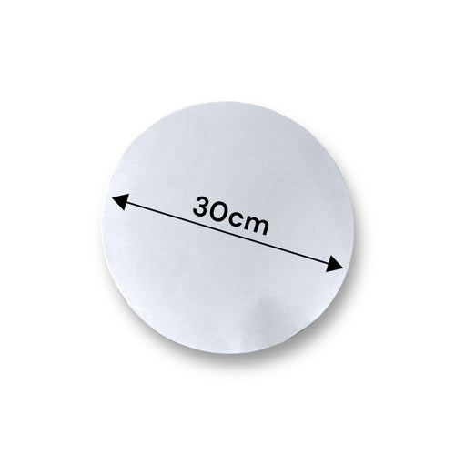 Base o Bandeja Para Torta De 30Cm Blanca De 2mm Grosor | Kraftcolors