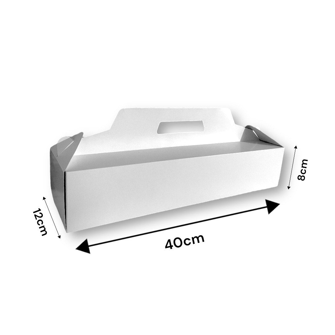 Caja para Para Pan De Jamon o Brazo Reina 40x12x8 cm | Pack 10 | Kraftcolors