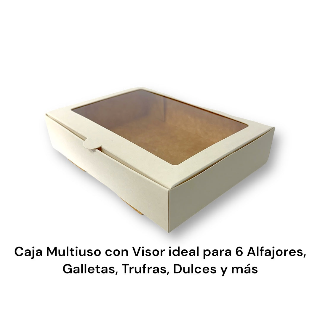 Caja para 6 Alfajores | 19x14x4 cm | Pack 10 | Kraftcolors