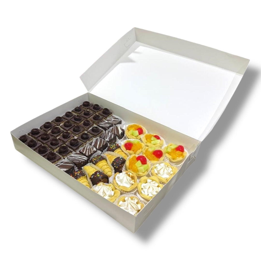 Caja para Cocteleria Canapes Dulces Picoteo 40x28x6 cm | Pack 10 | Kraftcolors