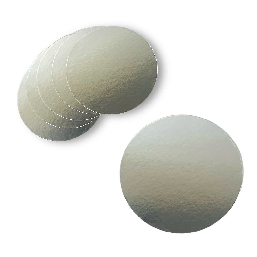 Bases O Bandeja Para Torta Redonda De 35Cm Plateada De 2mm Grosor | Kraftcolors
