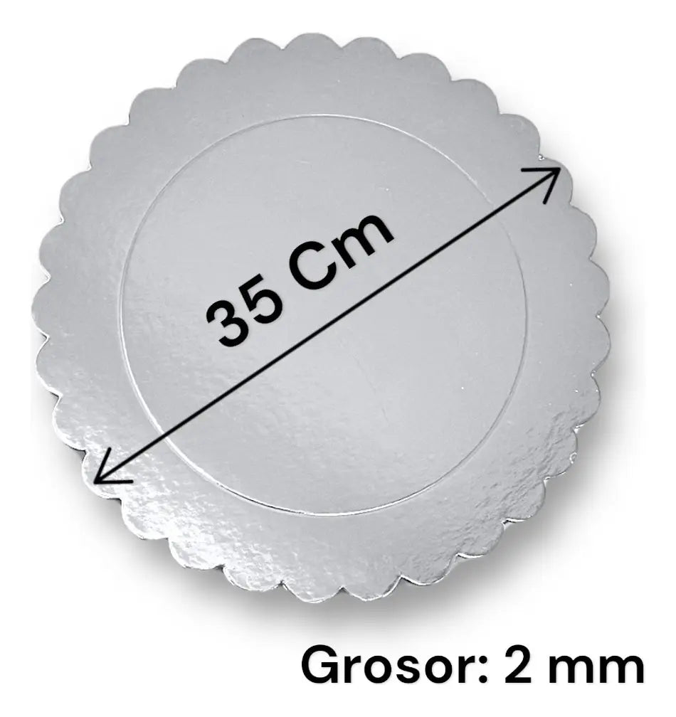 Bases De Encaje 35Cm Plateada De 2mm Grosor | Pack 12 |  Kraftcolors