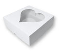 Caja para Cofre con Visor De Corazon Grande | 24x24x8 cm | Pack 10 | Kraftcolors