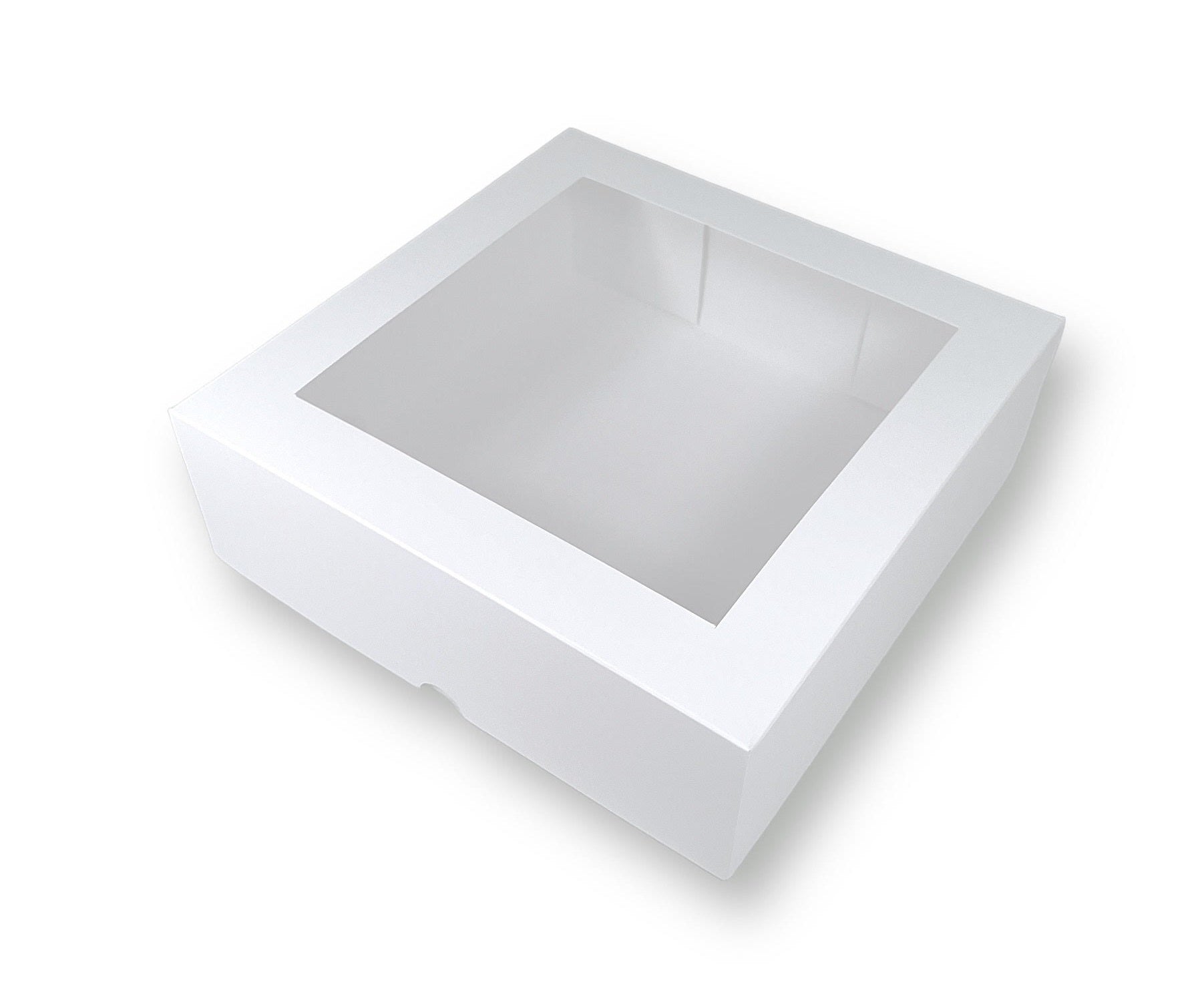 Caja para Cofre con Visor Cuadrado Para Dulces | 24x24x8 cm | Pack 10 | Kraftcolors