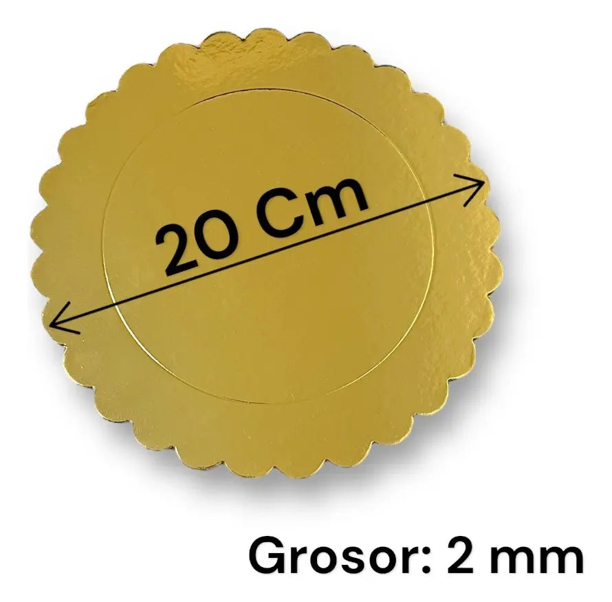 Bases De Encaje 20Cm Dorada De 2mm Grosor | Pack 12 | Kraftcolors