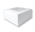 Caja con Visor Para Torta Baja Extra Grande 36x36x15 cm | Pack 5 | Kraftcolors