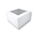 Caja con Visor Para Torta Baja Grande | 31x31x15 cm | Pack 10 | Kraftcolors