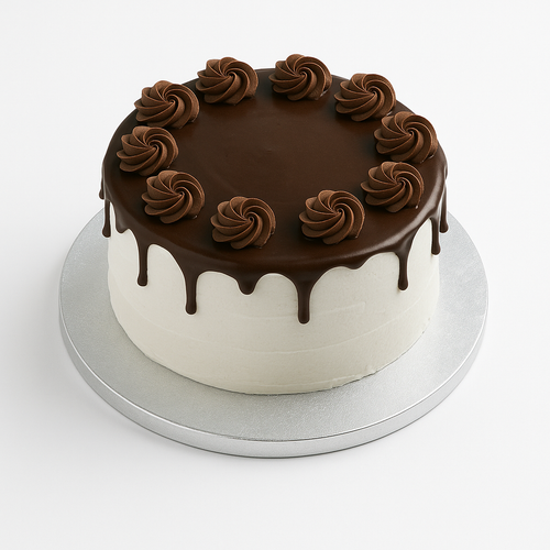 Bandeja o Base para Torta Redonda De Plumavit De 30Cm Plateada De 12mm Grosor | Kraftcolors
