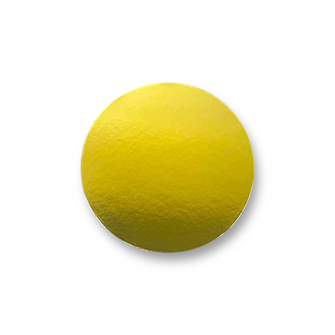Bases O Bandeja Para Torta Redonda 35Cm Dorada De 2mm Grosor | Kraftcolors